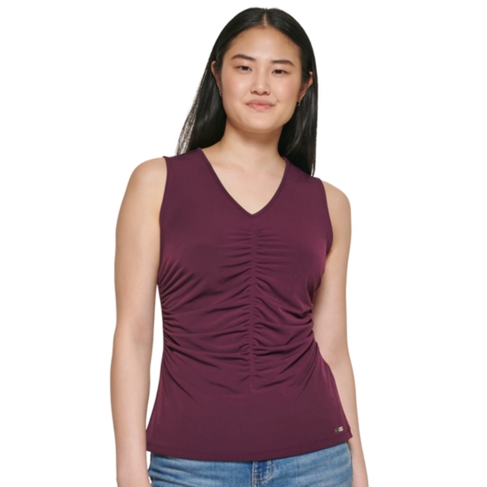 Calvin Klein- Shirred Front Tank